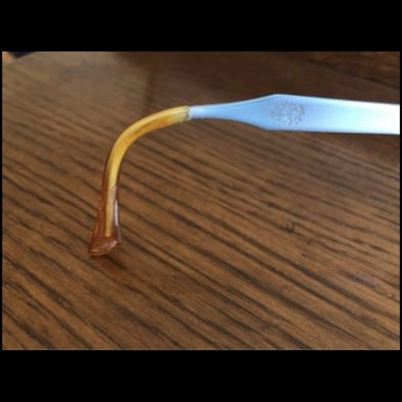 Vintage Cat Eye Glasses by Art Craft *Silver-Blue - Picture 4 of 8